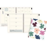 Greenpath Academic Year Weekly/monthly Planner, Floral Artwork, 11" X 9.38", Multicolor Cover, 12-month: July 2024-june 2025
