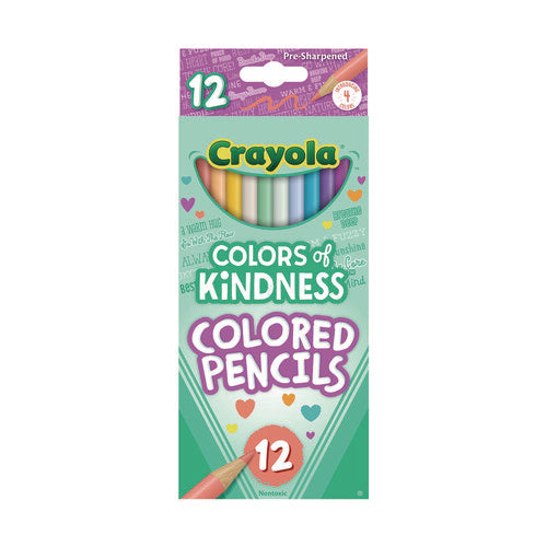 Colors Of Kindness Colored Pencils, Assorted Lead And Barrel Colors, 12/box