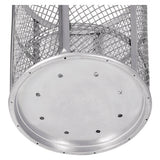 Steel Mesh Corrosion Resistant Trash Can, 48 Gal, Silver, Ships In 1-3 Business Days