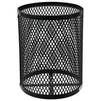 Outdoor Diamond Industrial Steel Trash Can, 36 Gal, Black, Ships In 1-3 Business Days