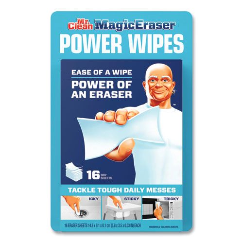 Magic Eraser Sheets, 3.5 X 5.8, 0.03" Thick, White, 16 Sheets/pack, 4