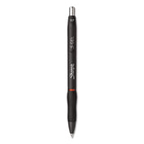 S-gel Gel Pen, Retractable, Medium 0.7 Mm, Red Ink, Black Barrel, 4/pack