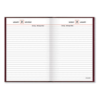 Standard Diary Recycled Daily Reminder, Red, 7.5 X 5.13, 2021