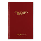 Standard Diary Recycled Daily Reminder, Red, 7.5 X 5.13, 2021
