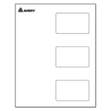 Self-laminating Laser-inkjet Printer Badges, 2 1-4 X 3 1-2, White, 30-box