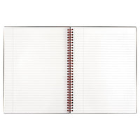 Twin Wire Poly Cover Notebook, Wide-legal Rule, Black Cover, 11 X 8.5, 70 Sheets