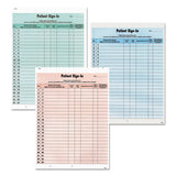 Patient Sign-in Label Forms, 8 1-2 X 11 5-8, 125 Sheets-pack, Blue