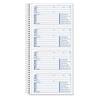 Spiralbound Message Book, 2 5-6 X 5, Carbonless Duplicate, 300 Sets-book