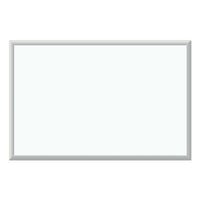 Melamine Dry Erase Board, 36 X 24, White Surface, Silver Frame