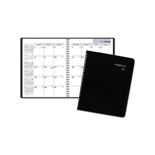 Monthly Planner, 8.75 X 7, Black, 2021