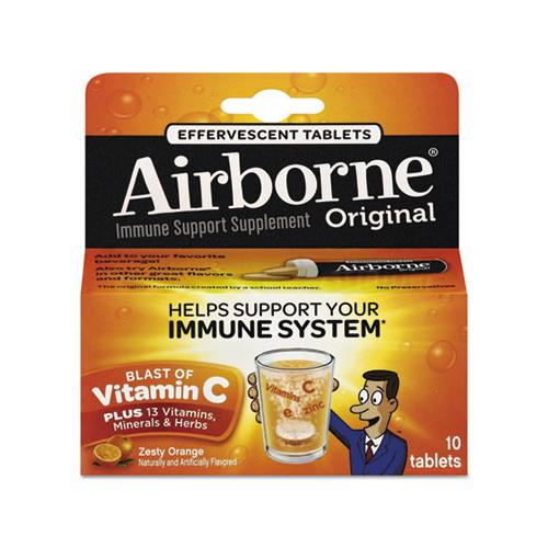 Immune Support Effervescent Tablet, Zesty Orange, 10-box