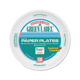 Paper Plates, 6" Diameter, White, Bulk Pack, 1000-carton