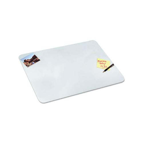 Eco-clear Desk Pad With Antimicrobial Protection, 17 X 22, Clear Polyurethane
