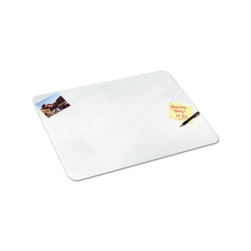 Eco-clear Desk Pad With Antimicrobial Protection, 19 X 24, Clear Polyurethane