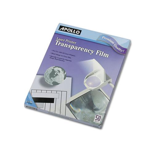 B-w Laser Transparency Film, Letter, Clear, 50-box