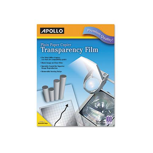 Plain Paper B-w Laser Transparency Film W-handling Strip, Letter, Clear, 100-box