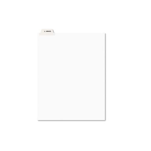 Avery-style Preprinted Legal Bottom Tab Dividers, Exhibit T, Letter, 25-pack
