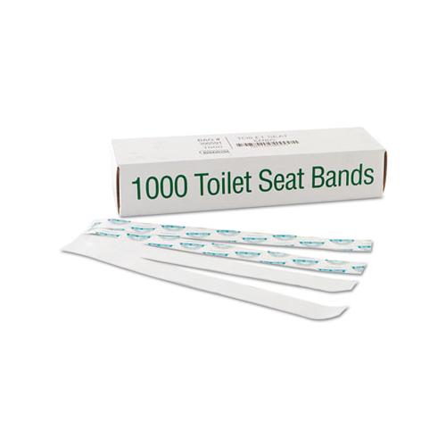 Sani-shield Printed Toilet Seat Band, 16 X 1.5, Deep Blue-white, 1,000-carton