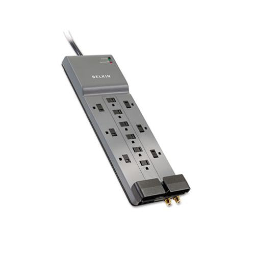 Professional Series Surgemaster Surge Protector, 12 Outlets, 8 Ft Cord