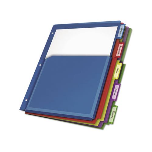 Expanding Pocket Index Dividers, 5-tab, 11 X 8.5, Assorted, 1 Set-pack