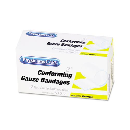 First Aid Conforming Gauze Bandage, 2" Wide, 2 Rolls-box