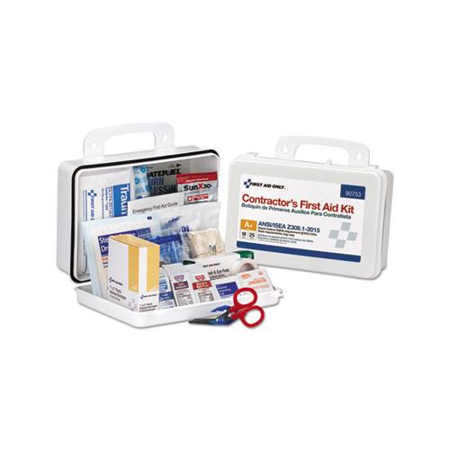 Contractor Ansi Class A+ First Aid Kit For 25 People, 128 Pieces