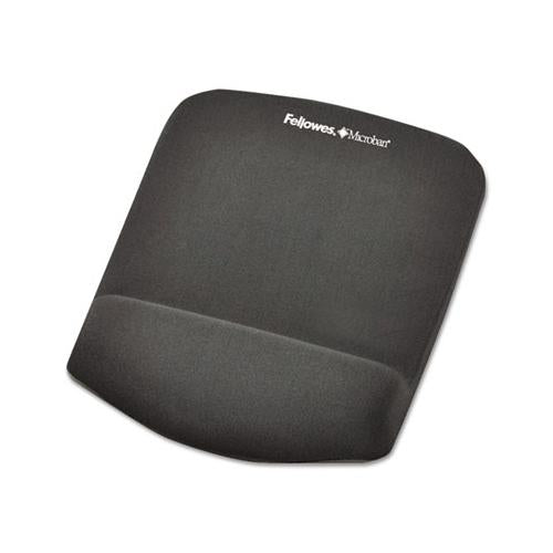 Plushtouch Mouse Pad With Wrist Rest, Foam, Graphite, 7 1-4 X 9-3-8