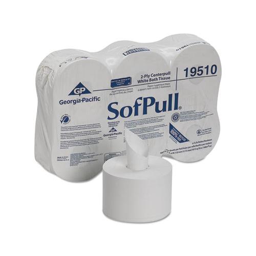High Capacity Center Pull Tissue, Septic Safe, 2-ply, White, 1000 Sheets-roll, 6 Rolls-carton