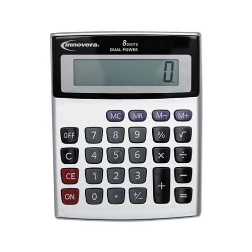 15927 Desktop Calculator, Dual Power, 8-digit Lcd Display
