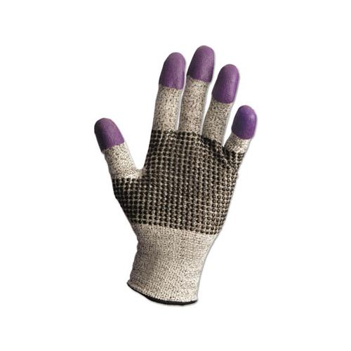 G60 Purple Nitrile Gloves, 230 Mm Length, Medium-size 8, Black-white, Pair