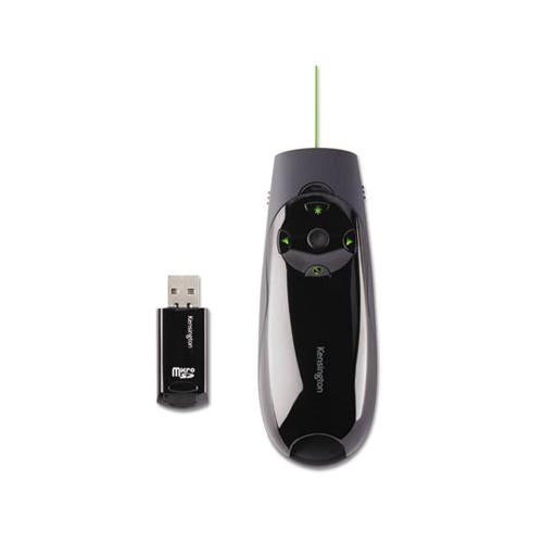 Presenter Expert Wireless Cursor Control With Green Laser, 150 Ft. Range, Black