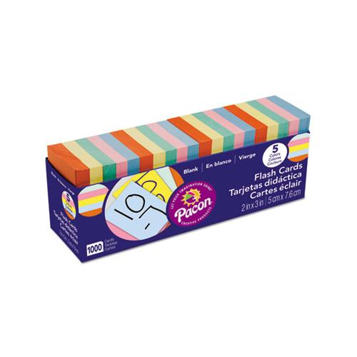 Blank Flash Card Dispenser Boxes, 2w X 3h, Assorted, 1000-pack