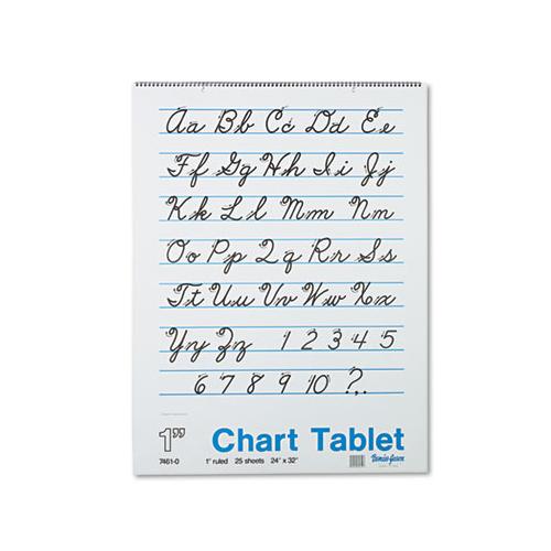 Chart Tablets, 1" Presentation Rule, 24 X 32, 25 Sheets