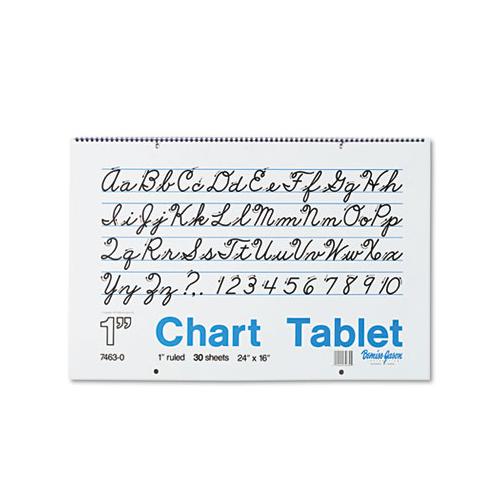 Chart Tablets, 1" Presentation Rule, 24 X 16, 30 Sheets