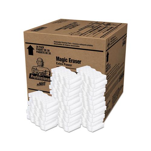 Magic Eraser Extra Durable, 4 3-5" X 2 2-5", 7-10" Thick, White, 30-carton