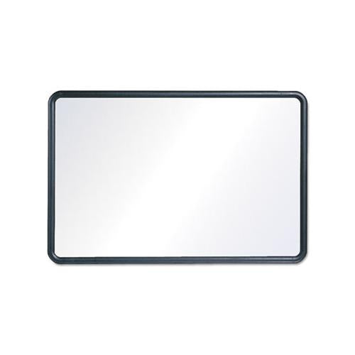 Contour Dry-erase Board, Melamine, 24 X 18, White Surface, Black Frame