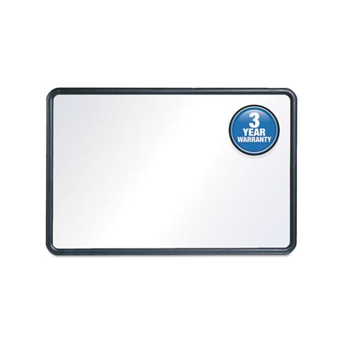 Contour Dry-erase Board, Melamine, 48 X 36, White Surface, Black Frame