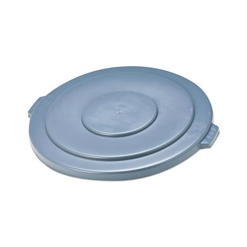 Round Flat Top Lid, For 55 Gal Round Brute Containers, 26.75" Diameter, Gray