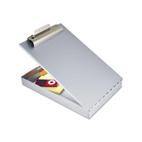 Redi-rite Aluminum Storage Clipboard, 1" Clip Cap, Holds 8.5 X 12 Sheets, Silver