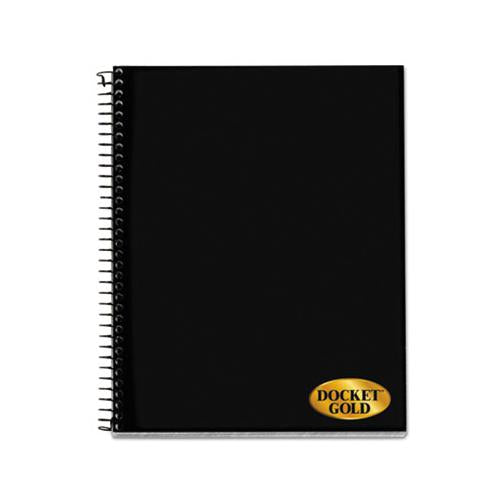 Docket Gold Planners & Project Planners, Narrow, Black, 8.5 X 6.75, 70 Sheets