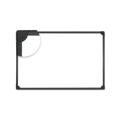 Design Series Magnetic Steel Dry Erase Board, 36 X 24, White, Black Frame