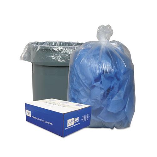 Linear Low-density Can Liners, 30 Gal, 0.71 Mil, 30" X 36", Clear, 250-carton