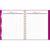 Harmony Weekly/monthly Poly Planner, 8.88 X 7.69, Purple/gold Cover, 13-month (jan To Jan): 2025 To 2026