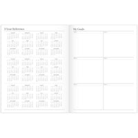 Workstyle Monthly Stitched Planner, Geometric Artwork, 11 X 8.5, Seaside Blue/gold Cover, 12-month (jan To Dec): 2025