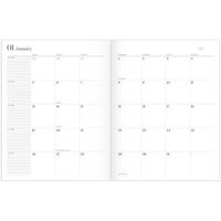 Workstyle Monthly Stitched Planner, Geometric Artwork, 11 X 8.5, Seaside Blue/gold Cover, 12-month (jan To Dec): 2025