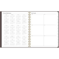 Workstyle Monthly Poly Planner, Geometric Artwork, 11 X 8.5, Java Brown/gold Cover, 12-month (jan To Dec): 2025