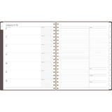 Workstyle Weekly/monthly Planner, 11 X 9.38, Brown/gold Cover, 12-month (jan To Dec): 2025