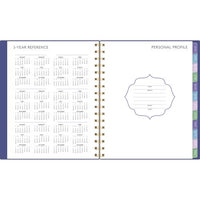 Badge Geo Weekly/monthly Planner, 8.88 X 7.69, Purple/gold Cover, 13-month (jan To Jan): 2025 To 2026
