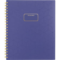 Badge Geo Weekly/monthly Planner, 11 X 9.25, Purple/gold Cover, 13-month (jan To Jan): 2025 To 2026