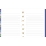 Badge Geo Weekly/monthly Planner, 11 X 9.25, Purple/gold Cover, 13-month (jan To Jan): 2025 To 2026